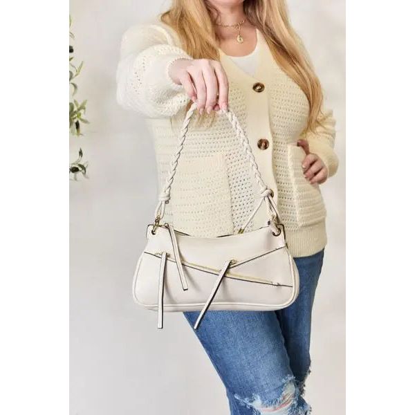 SHOMICO Braided Strap Shoulder Bag