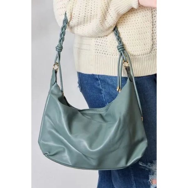 SHOMICO Braided Strap Shoulder Bag