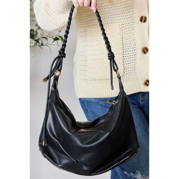 SHOMICO Braided Strap Shoulder Bag