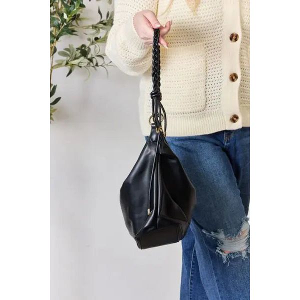 SHOMICO Braided Strap Shoulder Bag