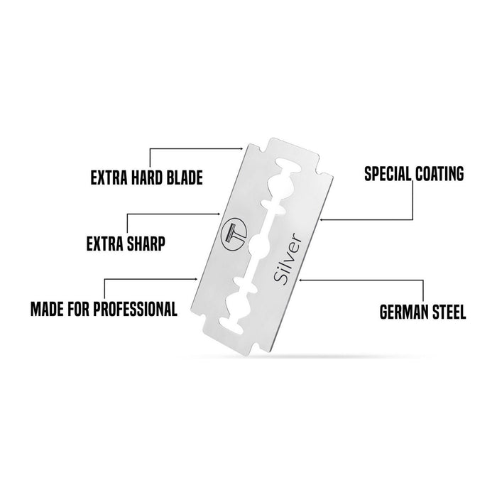 My-Blades Silver Double Edge Razor Blades 10 ct