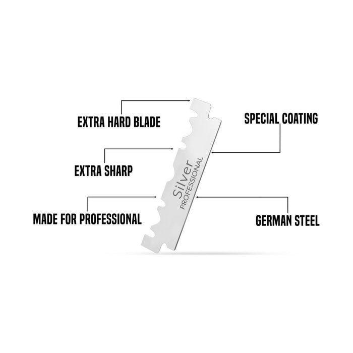 My-Blades Silver Single Edge Razor Blades 100 ct