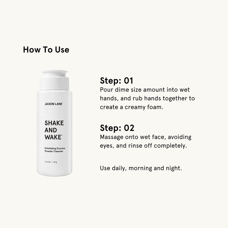 JAXON LANE Shake And Wake - Exfoliating Enzyme Powder Cleanser face wash