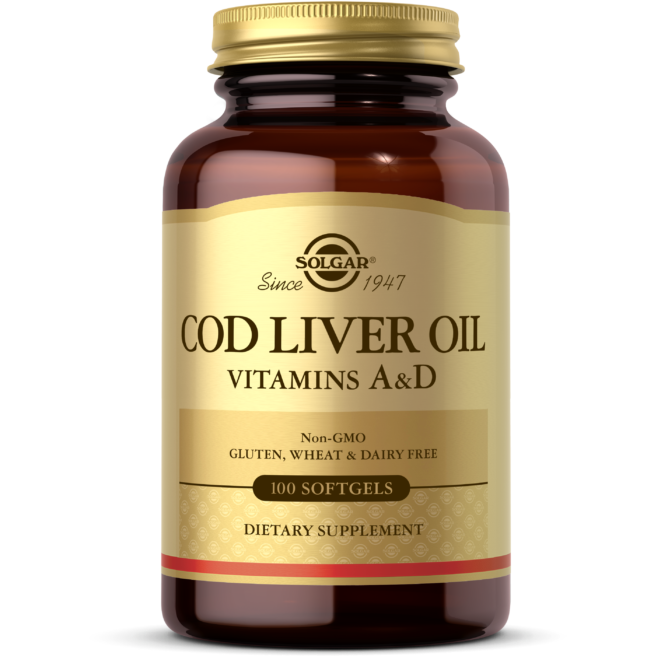 Solgar Norwegian Cod Liver Oil 250 Softgels - 5Oz