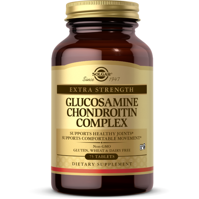 Solgar Glucosamine Chondroitin Complex, Extra Strength, Tablets - 75 tablets