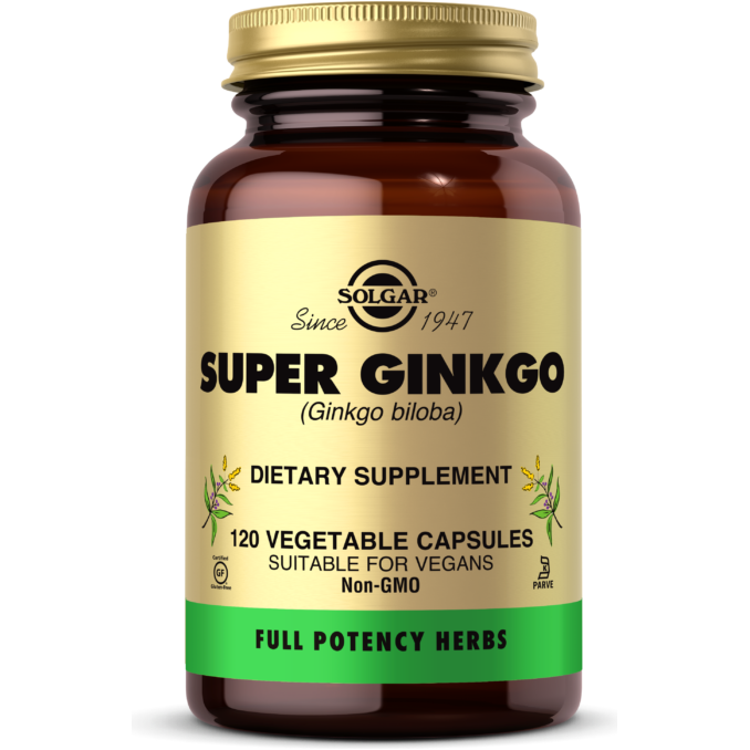 SOLGAR Solgar Super Ginkgo -- 120 Vegetable Capsules / 5 Oz Dietary Supplements