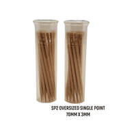 BiteMyWood 36 Qty Unflavored Birchwood Toothpicks in Plastic Tubes Toothpicks