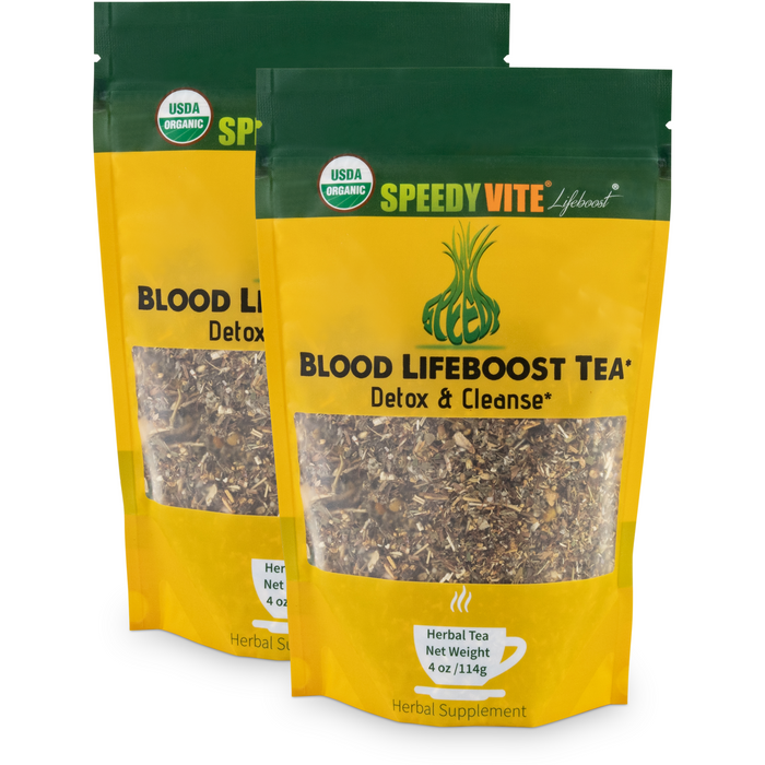 Speedyvite® Blood Lifeboost® Usda Organic & Wildcrafted (4Oz/28Teabags) Cleansing Tea, Made In Usa Free Shipping