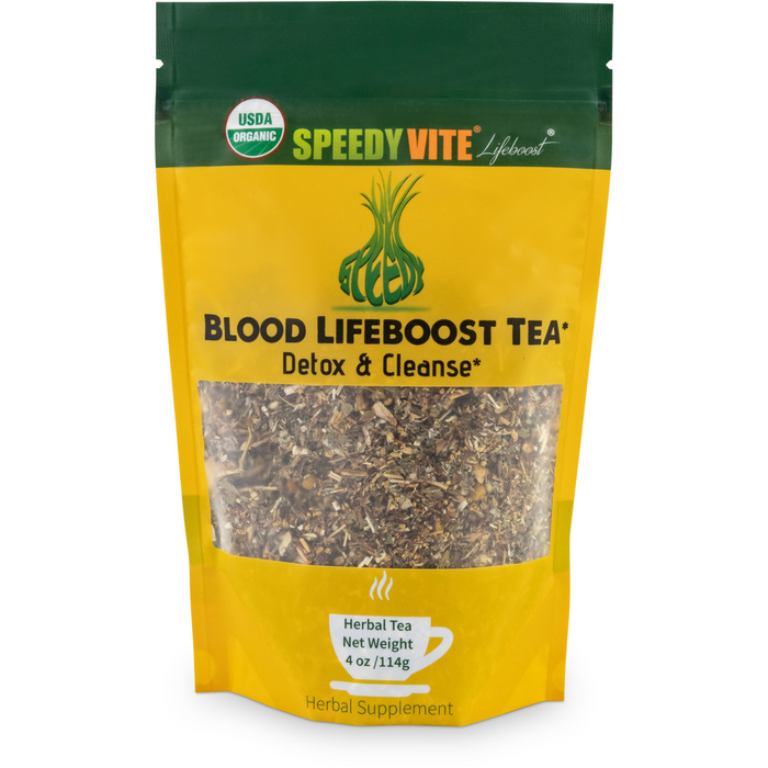 Speedyvite® Blood Lifeboost® Usda Organic & Wildcrafted (4Oz/28Teabags) Cleansing Tea, Made In Usa Free Shipping