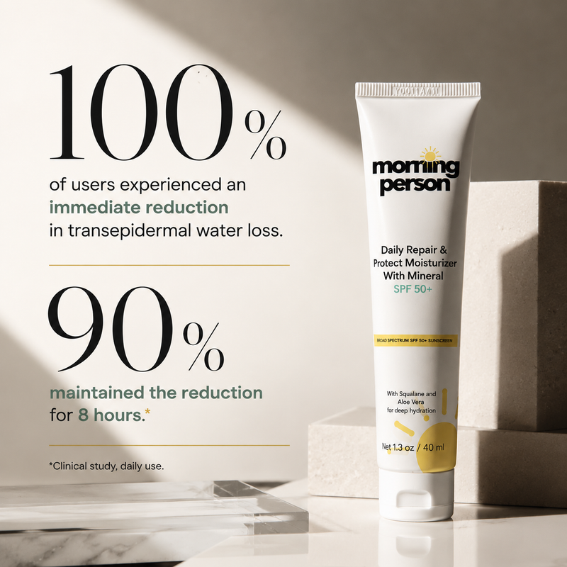 Morning Person Beauty Daily Repair Moisturizer with Mineral SPF 50+ Sunscreen Moisturizer