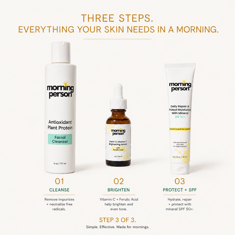 Morning Person Beauty Daily Repair Moisturizer with Mineral SPF 50+ Sunscreen Moisturizer
