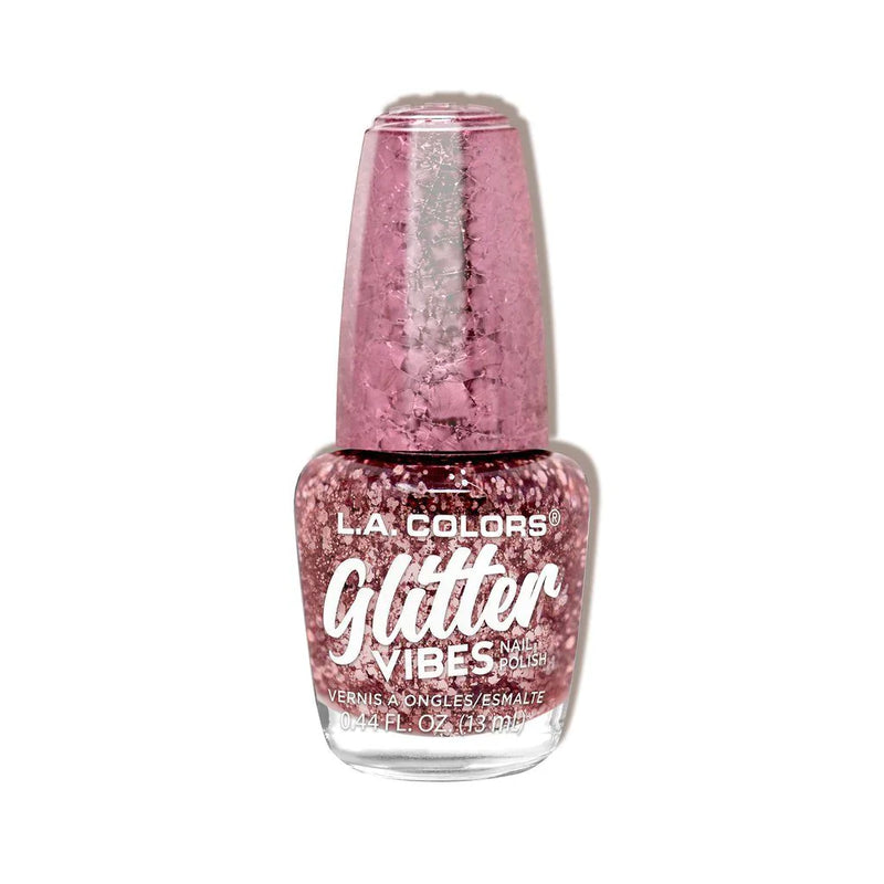 Mill's Beauty Supply L.A. Colors Glitter Vibes Nail Polish, 1pc Nail Products