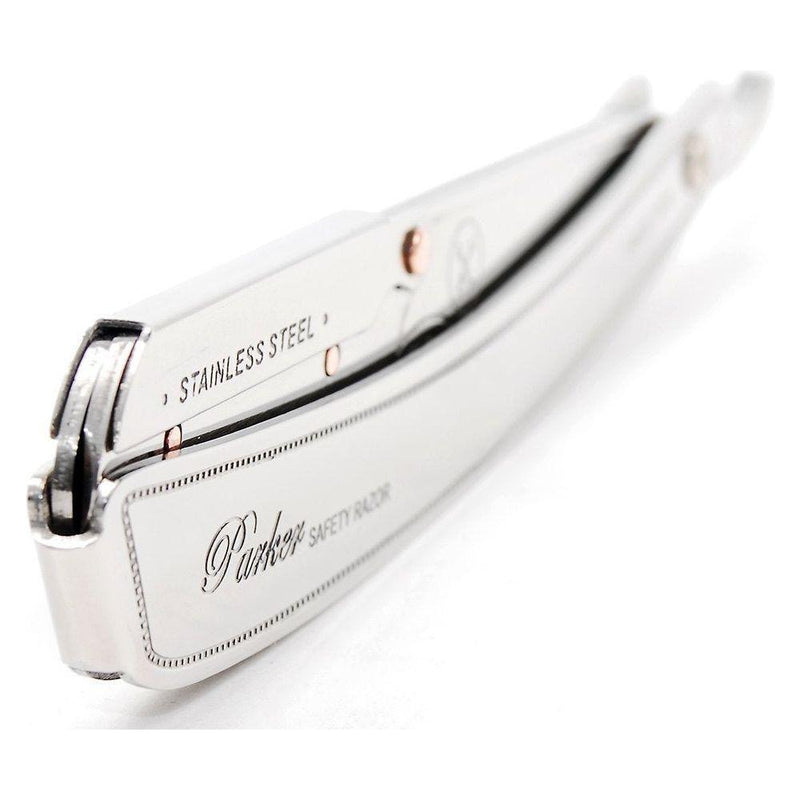 Parker Parker SRX Heavy Duty Stainless Steel Handle Clip Type Barber Straight Razor Razor