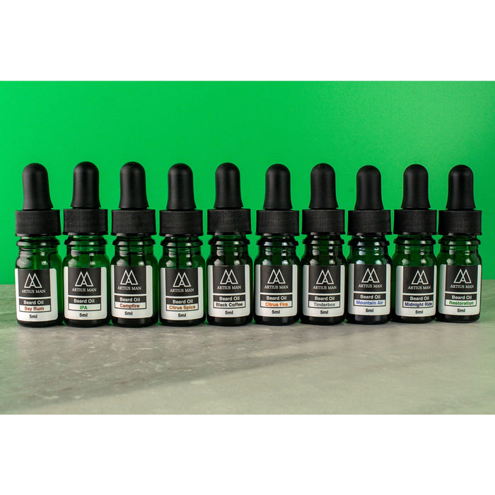 Artius Man - Beard Oil Sampler: 10 Pack 10oz