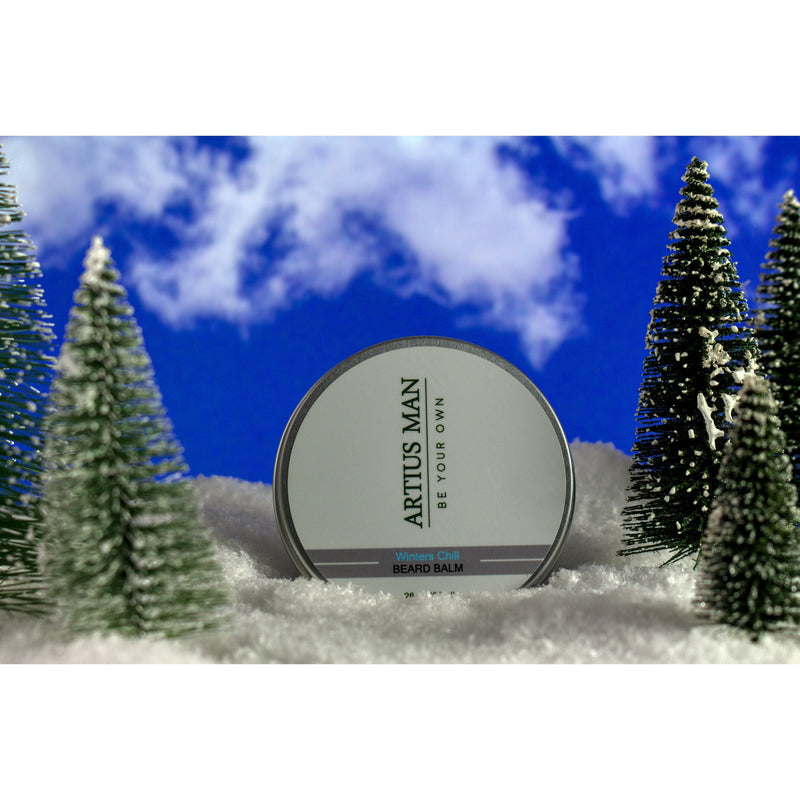 Artius Man Winter’s Chill Beard Balm – Cooling Peppermint and Eucalyptus Beard Styling Balm (2 oz) Beard Balm