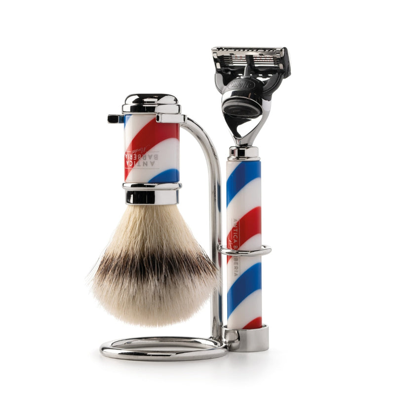 Antica Barberia Mondial US Barbiere Collection Razor + Shaving Brush Vertical Stand Accessory Stands