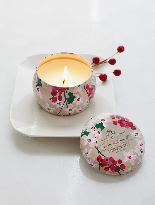 Flowering Currant Small Tin Candle