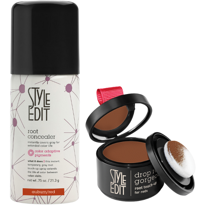 Style Edit - Red Travel Duo: Touch Up Powder And Travel Sized Concealer Spray