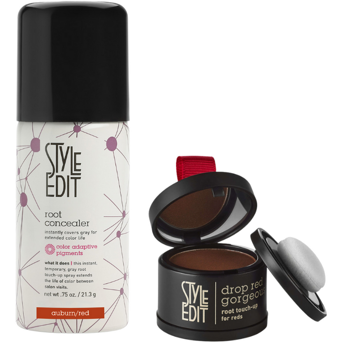 Style Edit - Red Travel Duo: Touch Up Powder And Travel Sized Concealer Spray