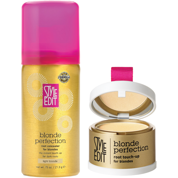 Style Edit - Blonde Travel Duo: Touch Up Powder And Travel Sized Concealer Spray