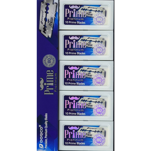 Dorco Prime Platinum Double Edge Razor Blades 100pk