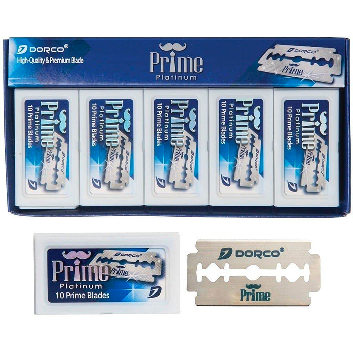 Dorco Prime Platinum Double Edge Razor Blades 100pk