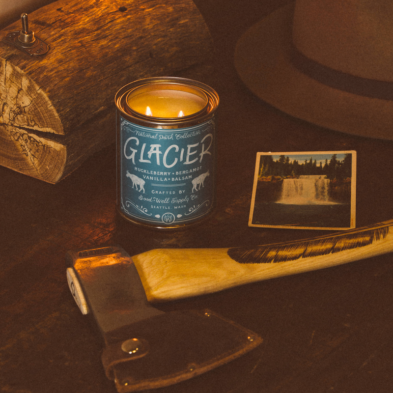 Good & Well Supply Co Glacier National Park Candle Candles