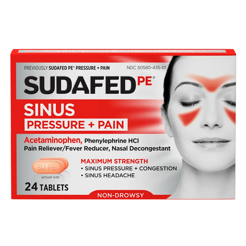Sudafed SUDAFED PE PRESSURE/PAIN CAPLE Medicine & Drugs Light Gray