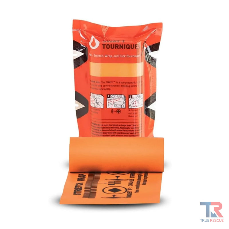 True Rescue SWAT-T Tourniquet (Stretch, Wrap, & Tuck Tourniquet) Bleeding Control White Smoke
