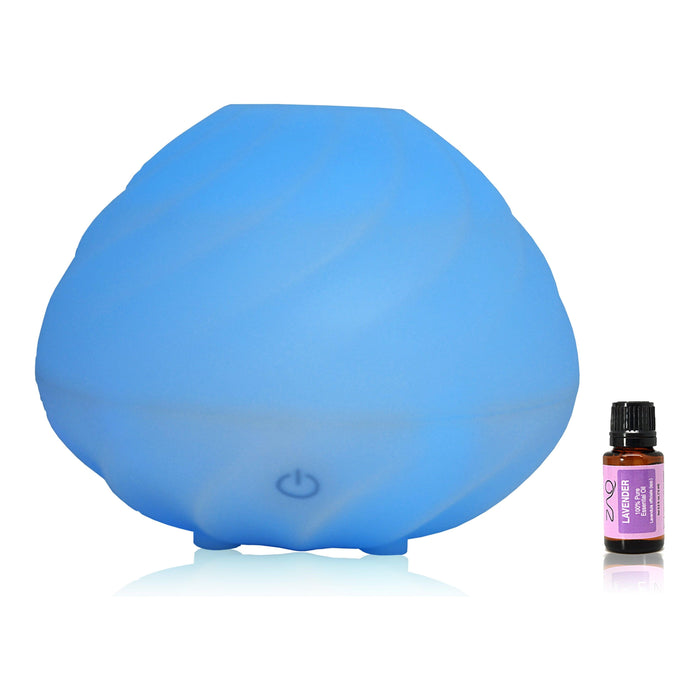 ZAQ Skin & Body - Swirl Aromatherapy Essential Oil Diffuser With Lavender Pure Essential Oil