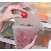 SmartPursue™ Silicone Food Storage Containers – Stand-Up Zip-Shut Bags Food Storage