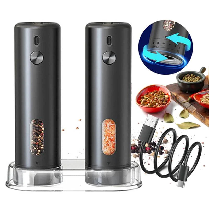 SmartPursue™ Rechargeable Electric Pepper Grinder Spice Grinders