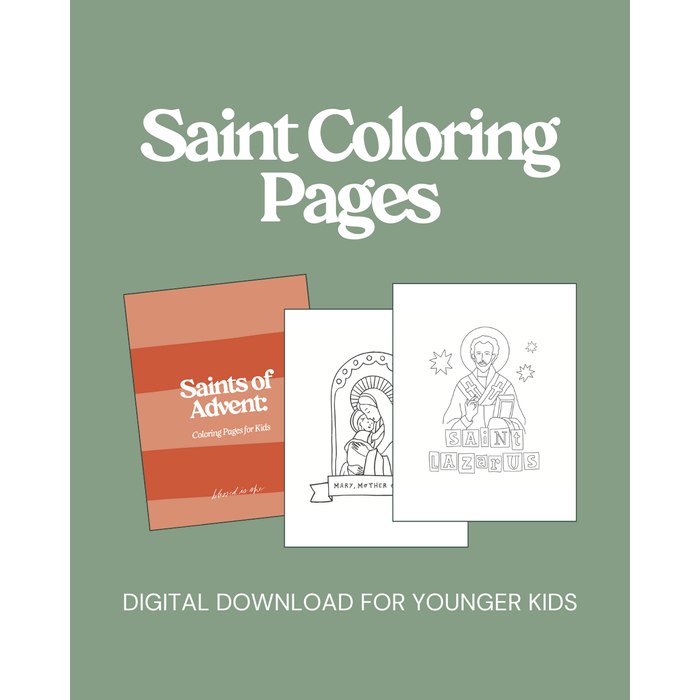 Saints of Advent // Coloring Pages for Kids