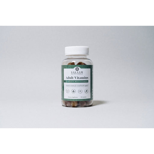 Salaam Nutritionals Halal Adult Immunity Booster Bundle – Multivitamin, Vitamin C, and Fish Oil