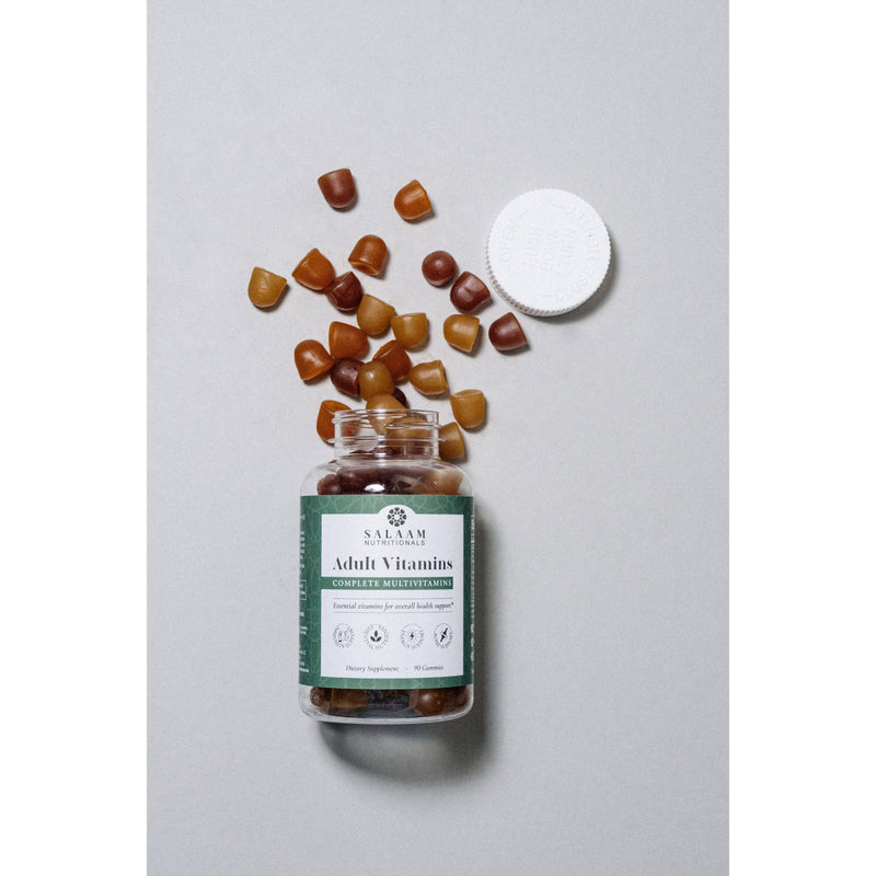 Salaam Nutritionals Halal Adult Multivitamin Gummies - Complete Nutrition with Essential Vitamins - 90 Count