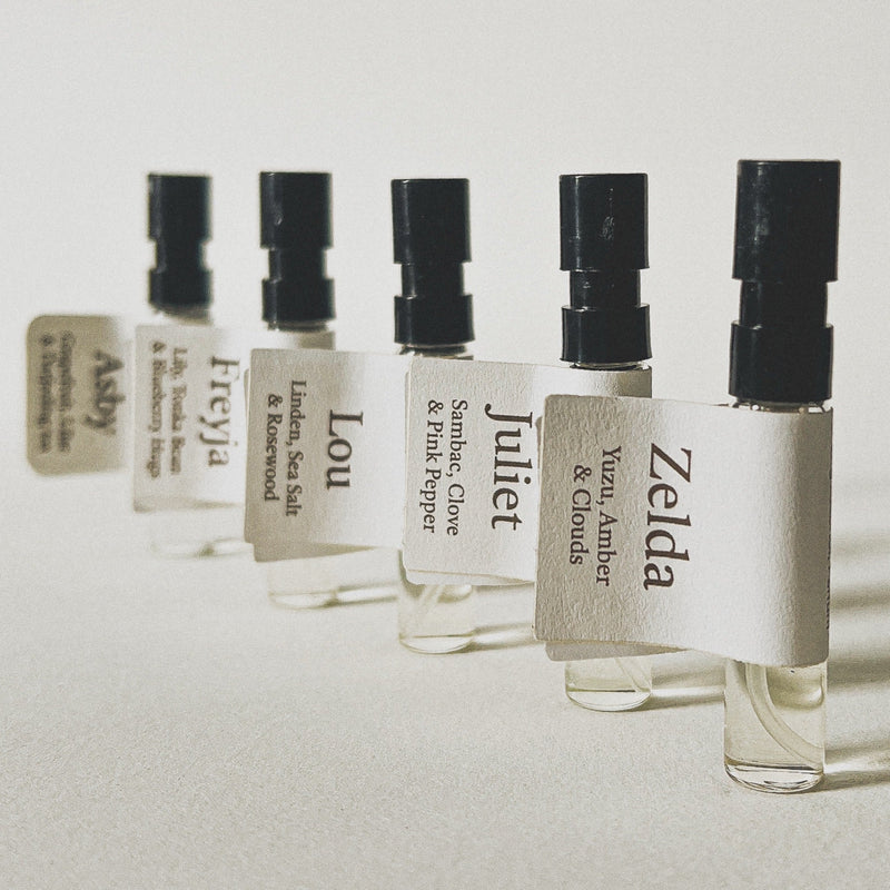 Sweet Anthem Individual Perfume Samples Perfume Light Gray Asby,Billie,Emily,Freyja,Juliet,Lou,Noémie,Phoebe,Zelda