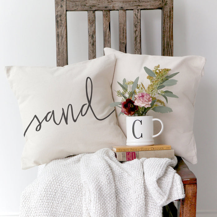 Sand Pillow Cover by The Cotton & Canvas Co.