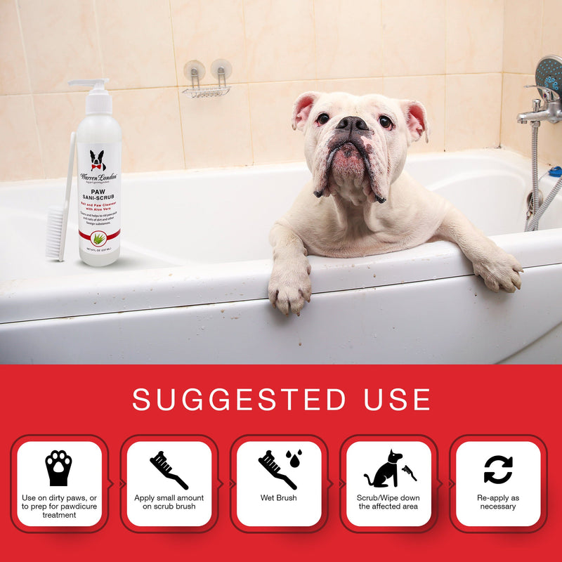 Warren London Paw Sani-Scrub - Paw and Nail Cleanser Spa Product