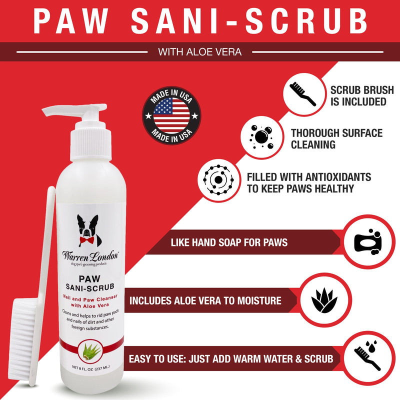 Warren London Paw Sani-Scrub - Paw and Nail Cleanser Spa Product
