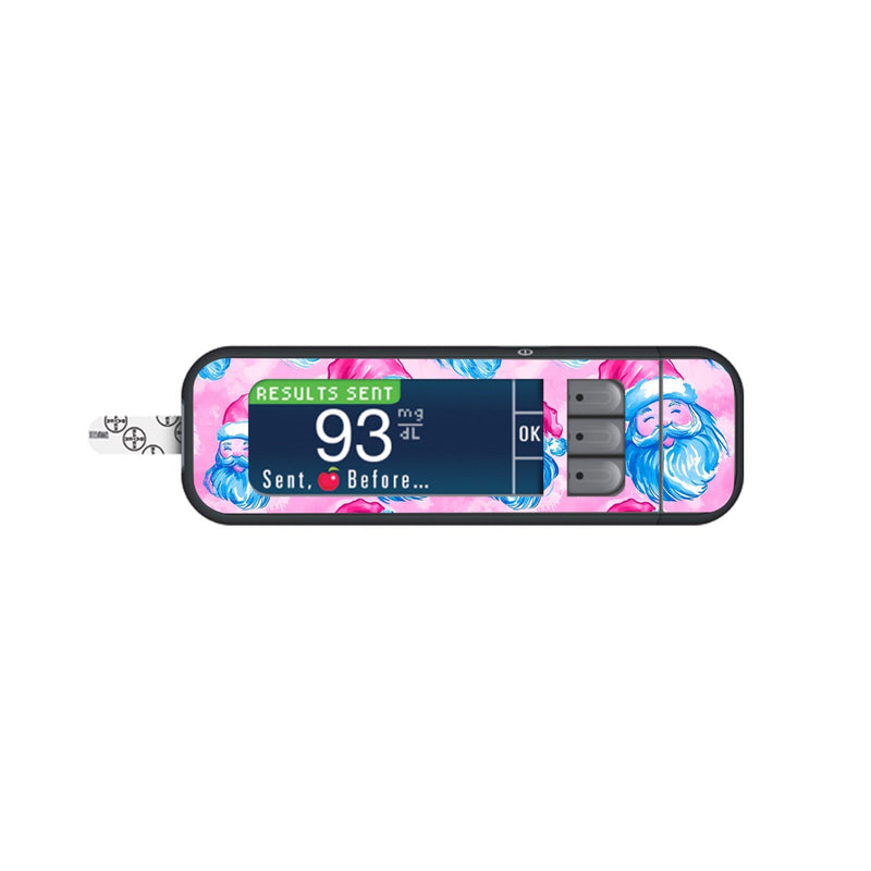 Peelz Santa Sticker for Bayer Contour Next Glucometer Peelz/Stickers