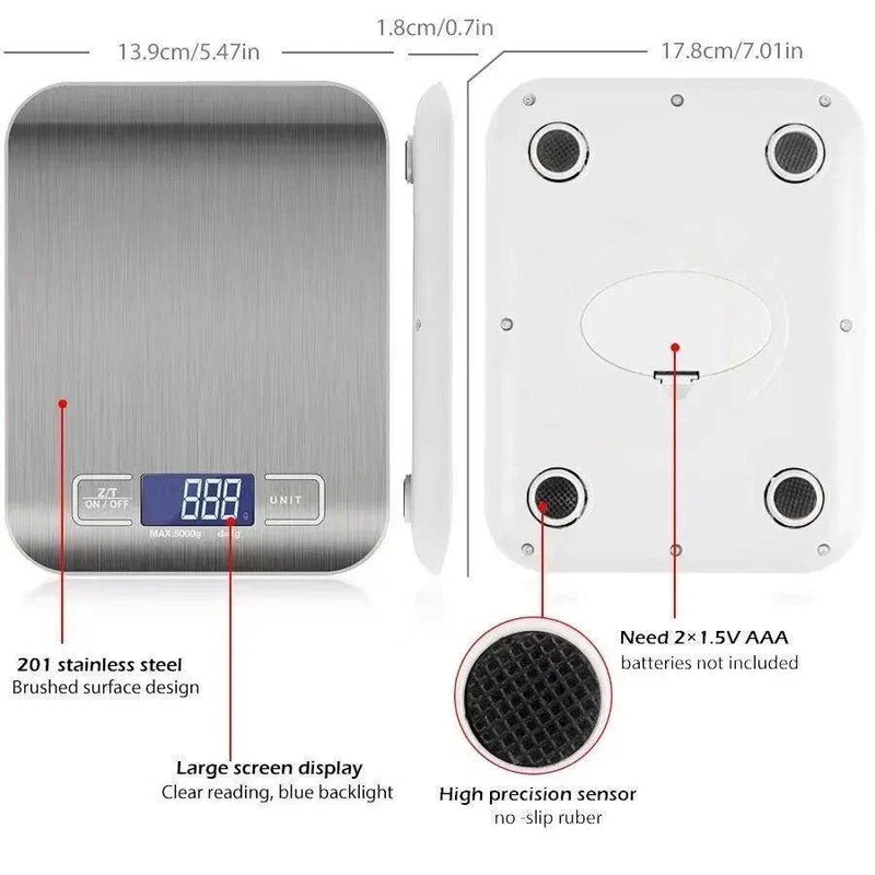 SmartPursue™ Kitchen Digital Food Scale Kitchen Scale