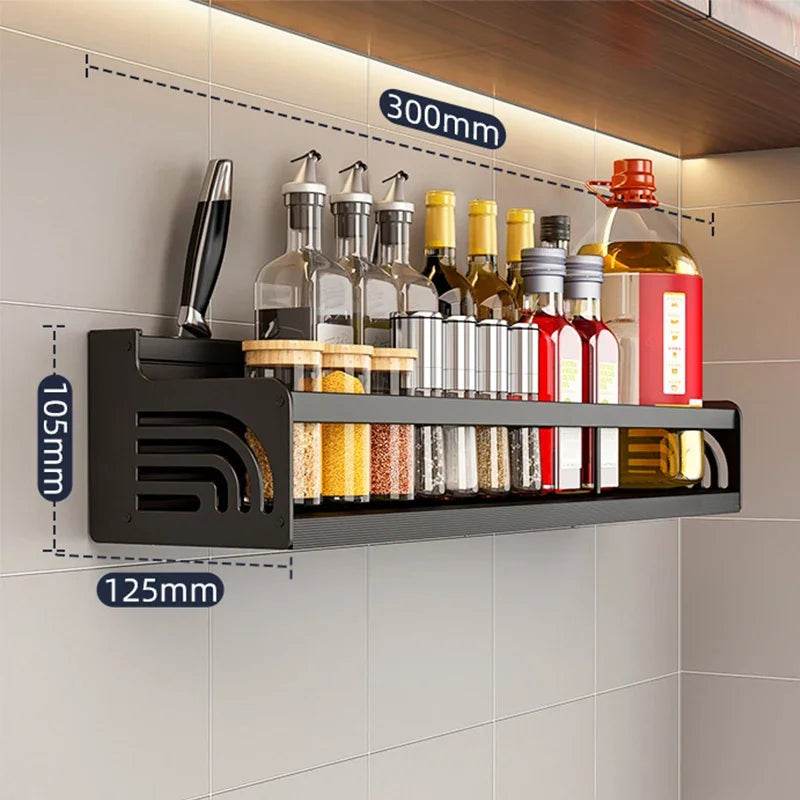 SmartPursue™ Wall-Mounted Kitchen Spice Rack Organizer spice organizer