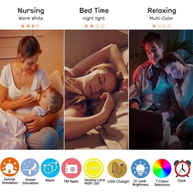 SmartPursue™ Wake Up Sunrise Simulation Alarm Clock Alarm Clocks