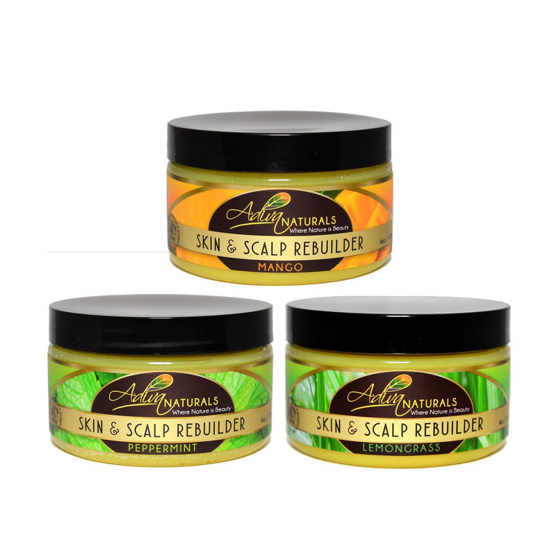 Adiva Naturals Scalp & Skin Rebuilder 4oz (3 Flavors) Skin