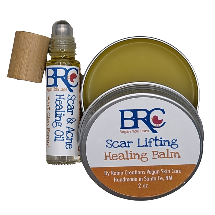 Scar Lifting Balm & Acne Healing Oil Set