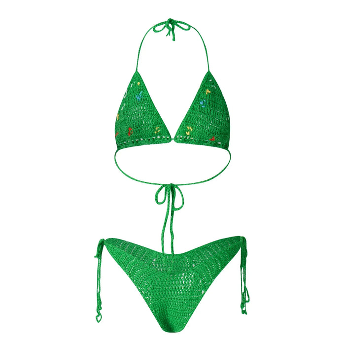 Green Knit Two-Piece swimsuit - Sexikinis Swim