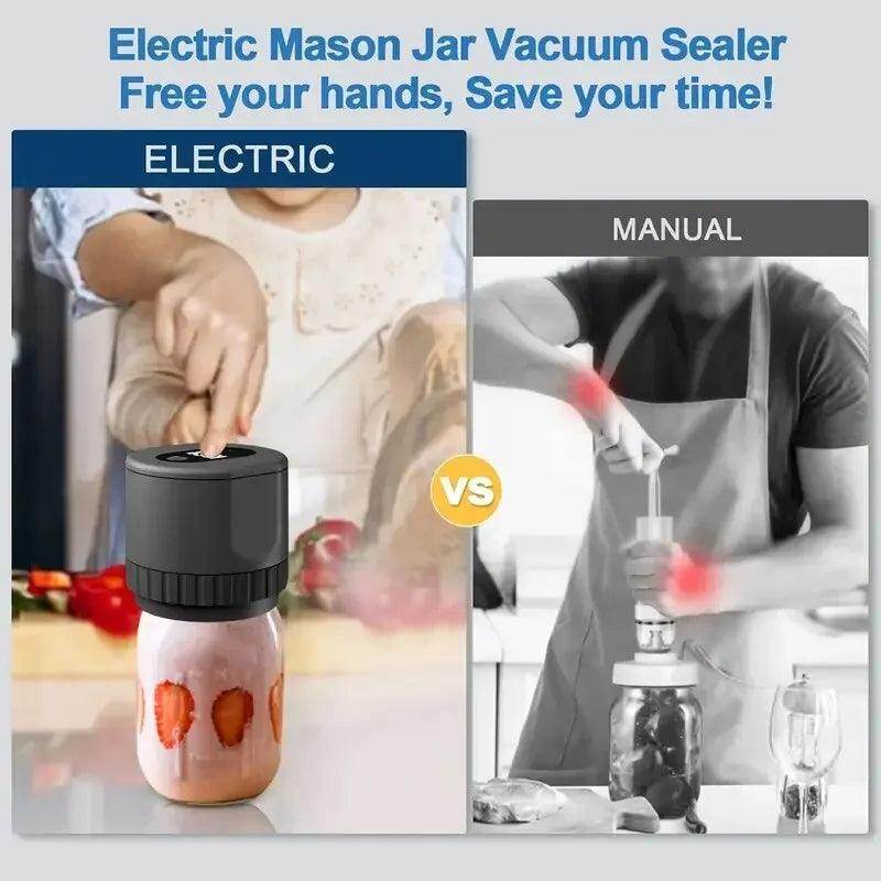 SmartPursue™ Vacuum Sealing Machine Mason Jar Vacuum Sealer Electric Vacuum Sealing Machine Kit