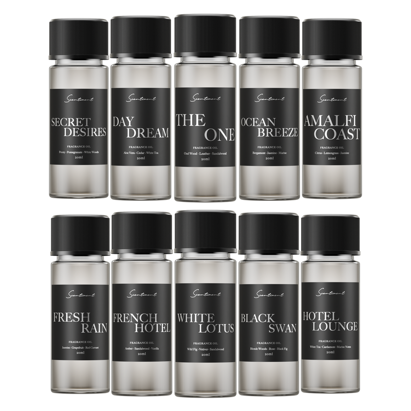 Scentiment Top 10 Hotel Scents Samples Fragrance Oil
