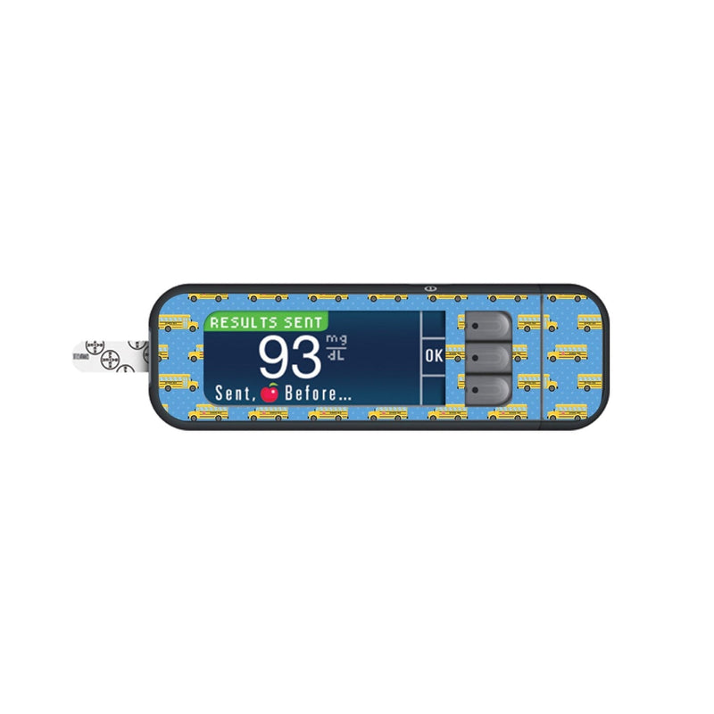 Peelz School Bus Sticker for Bayer Contour Next Glucometer Peelz/Stickers
