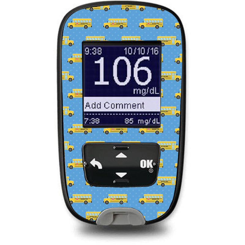 Peelz School Bus Sticker for the Accu-Chek Guide Glucometer Peelz/Stickers